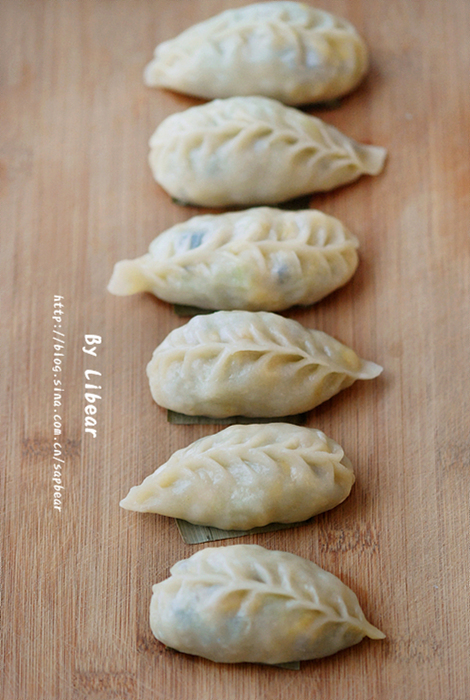 芸豆榨菜碎素蒸饺