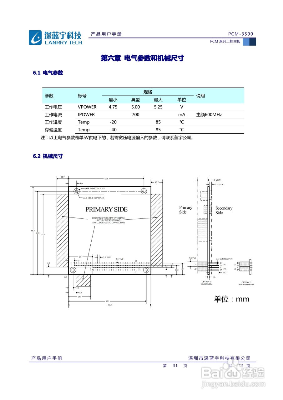 深蓝宇PCM-3590工业主板用户手册:[4]