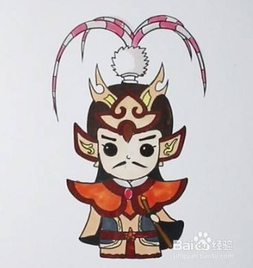 简笔画系列-怎么画周瑜简笔画