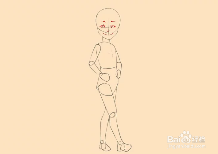 怎么画卡通小女孩