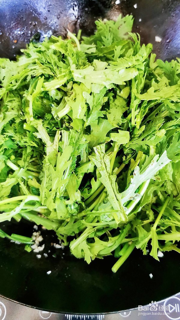 蒜蓉茼蒿的做法