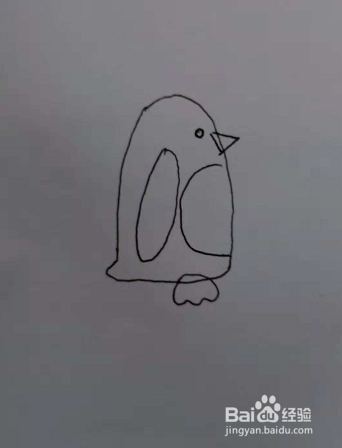 简笔画之小企鹅的画法步骤