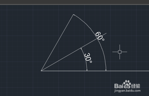 CAD构造线画角平分线