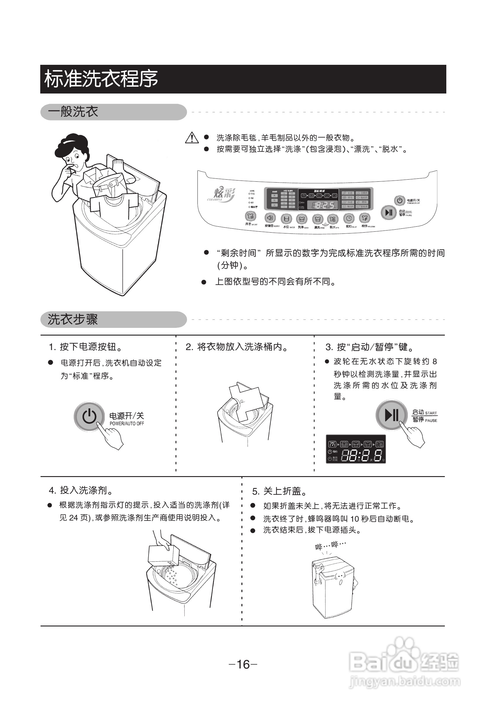 LG XQB60-W3ST洗衣机使用说明书:[2]