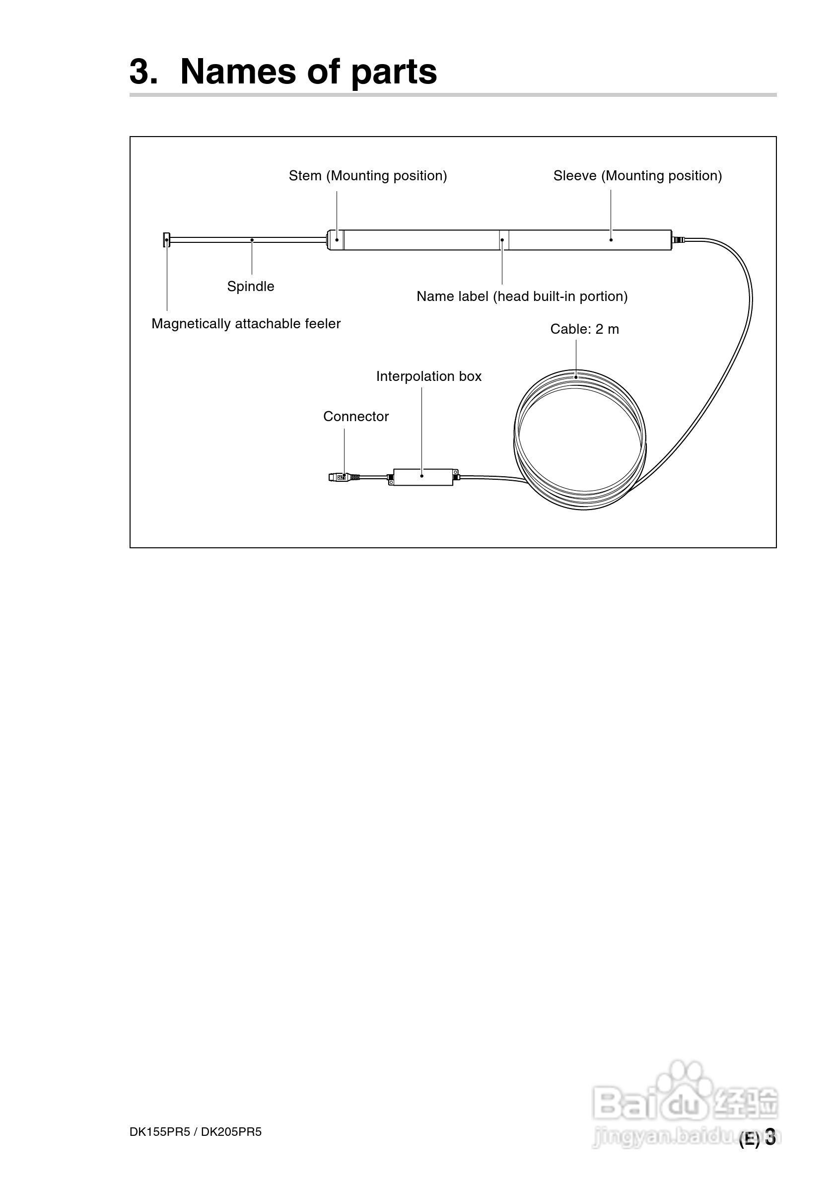 SONY DK155PR5PR5/DK205PR5数字测量器使用说明书:[4]
