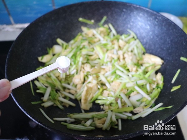 韭黄炒鸡蛋的做法
