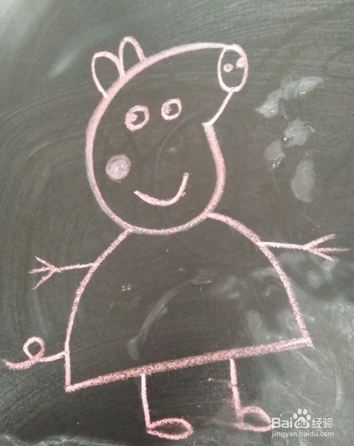 画小猪佩奇的简笔画