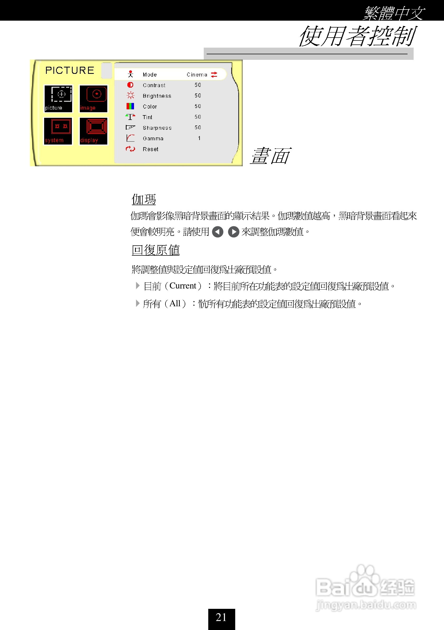 奥图码 H30投影机说明书:[3]