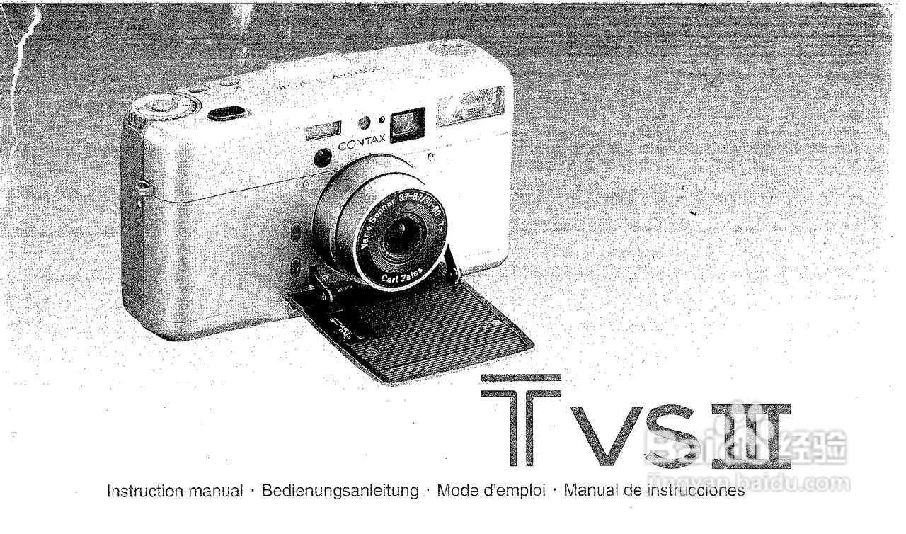 CONTAX TVS3数码相机说明书:[1]
