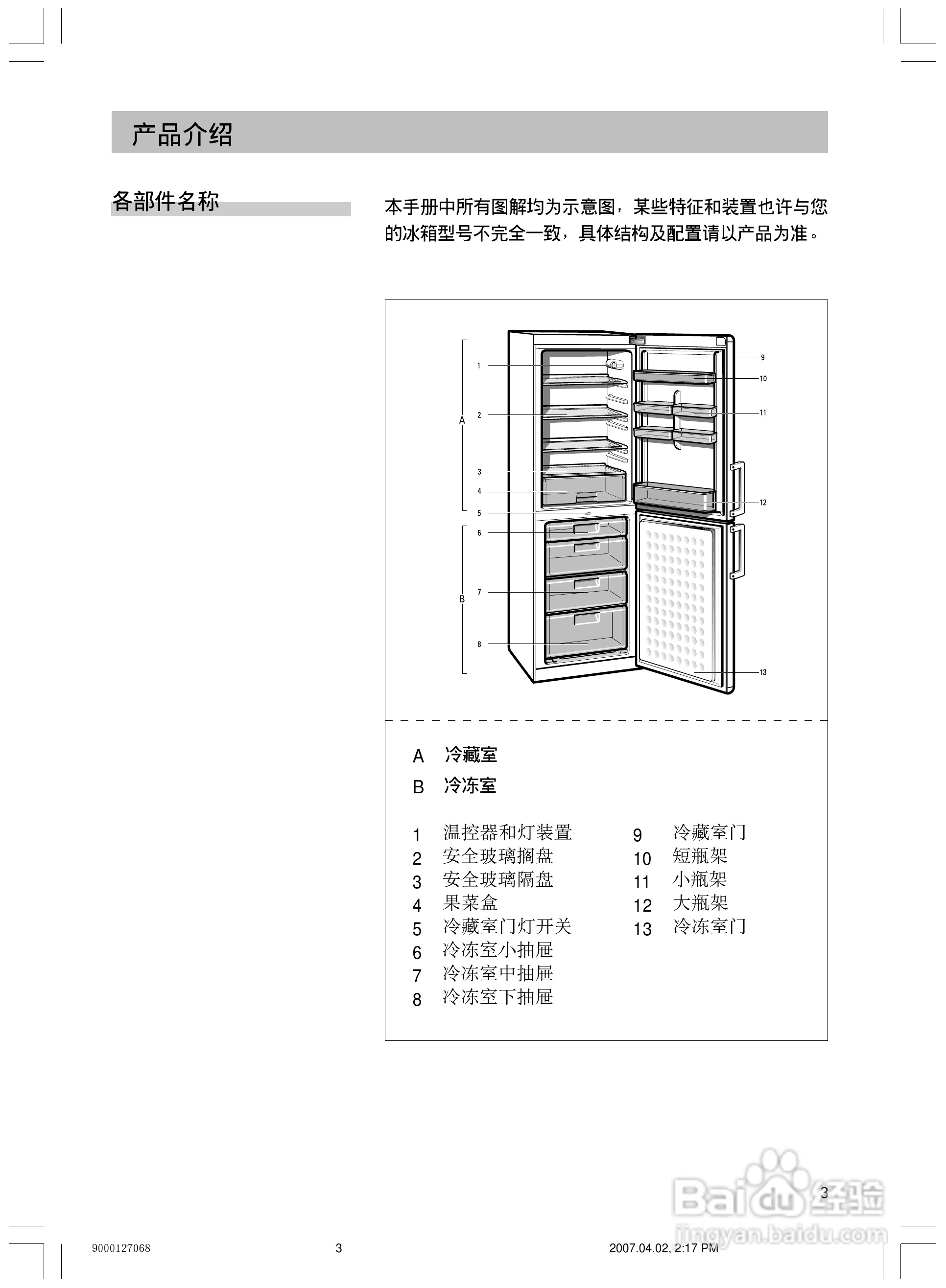Siemens西门子KK23V32TI冰箱说明书:[1]