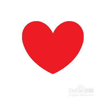怎样使用画笔画一个红色小心心？