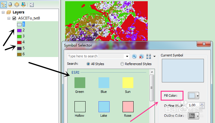 Arcgis怎么将ASCII码转换为图像