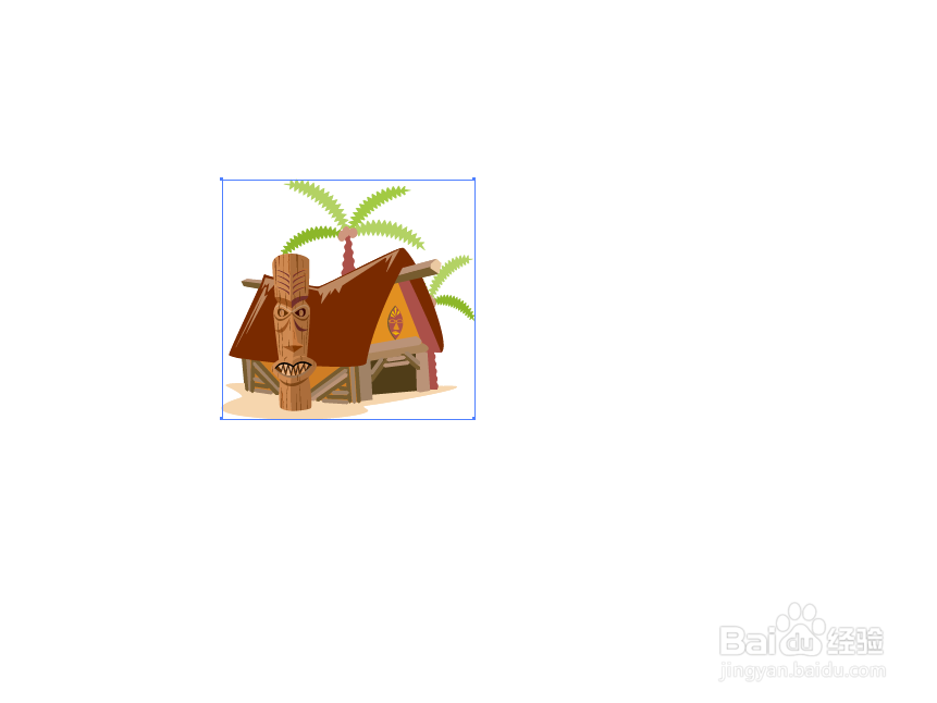 如何用AI添加棚屋符号
