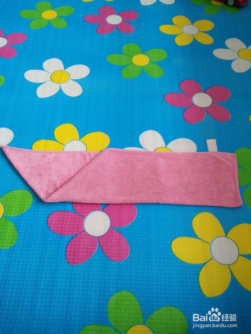 毛巾秒变浴帽和毛巾收纳叠法