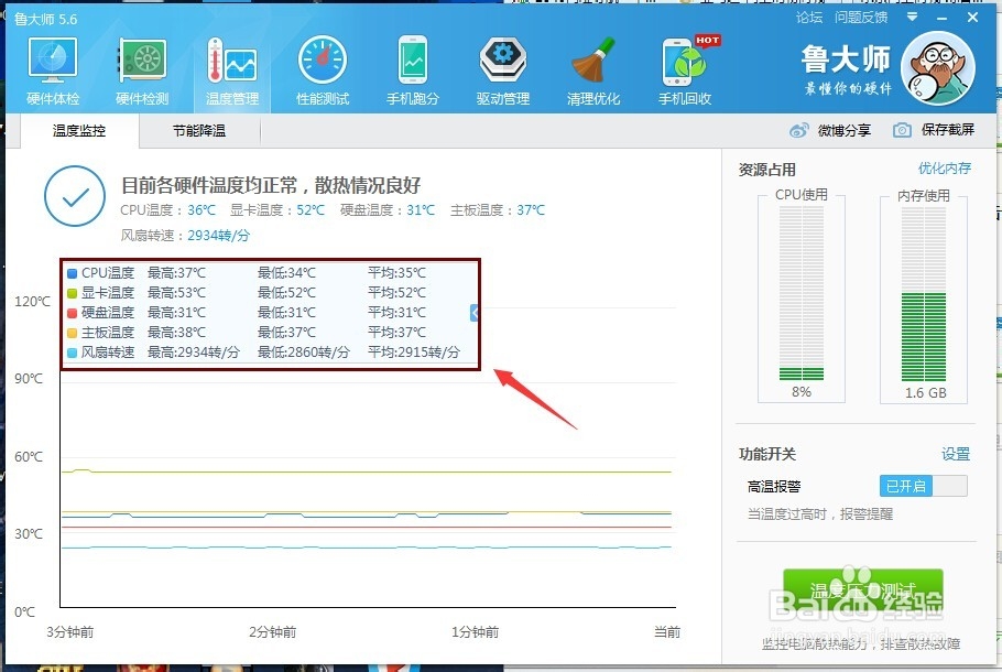 怎样查看电脑运行时CPU和硬盘的温度