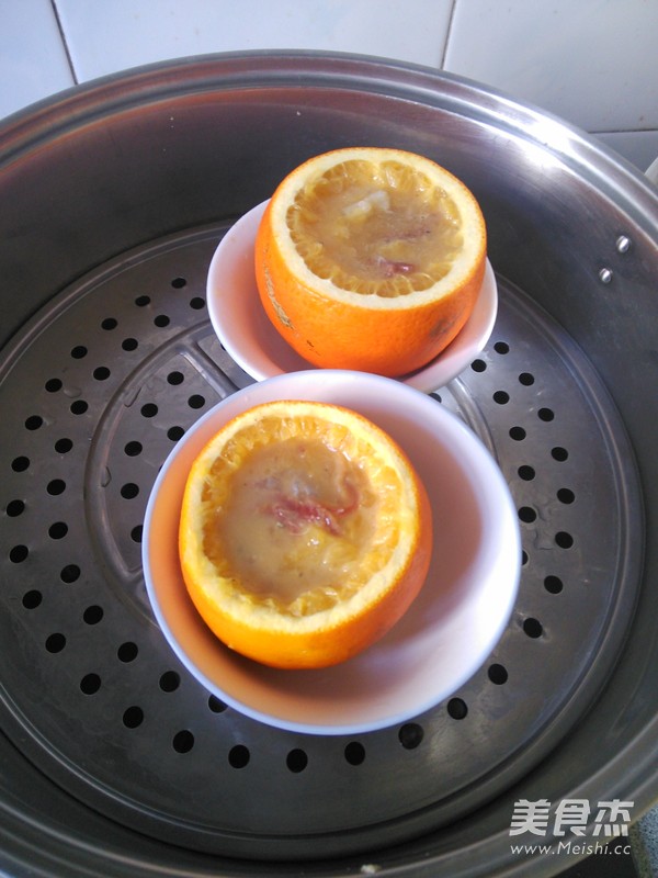 鱼肉酿橙子的做法