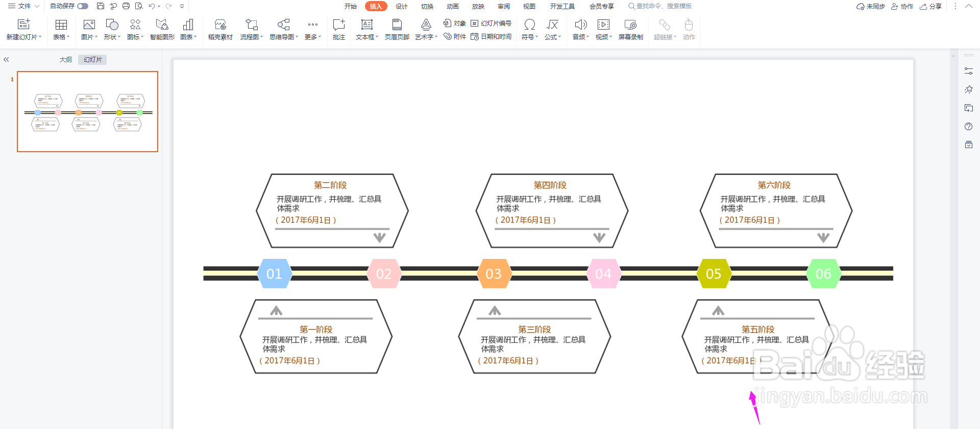 经典时间轴流程图怎么制作