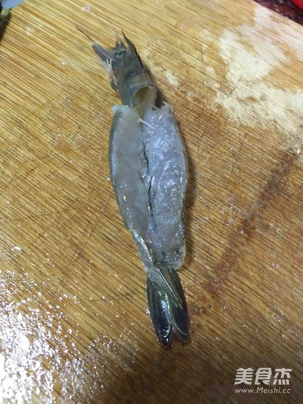 香蒜蒸虾的做法