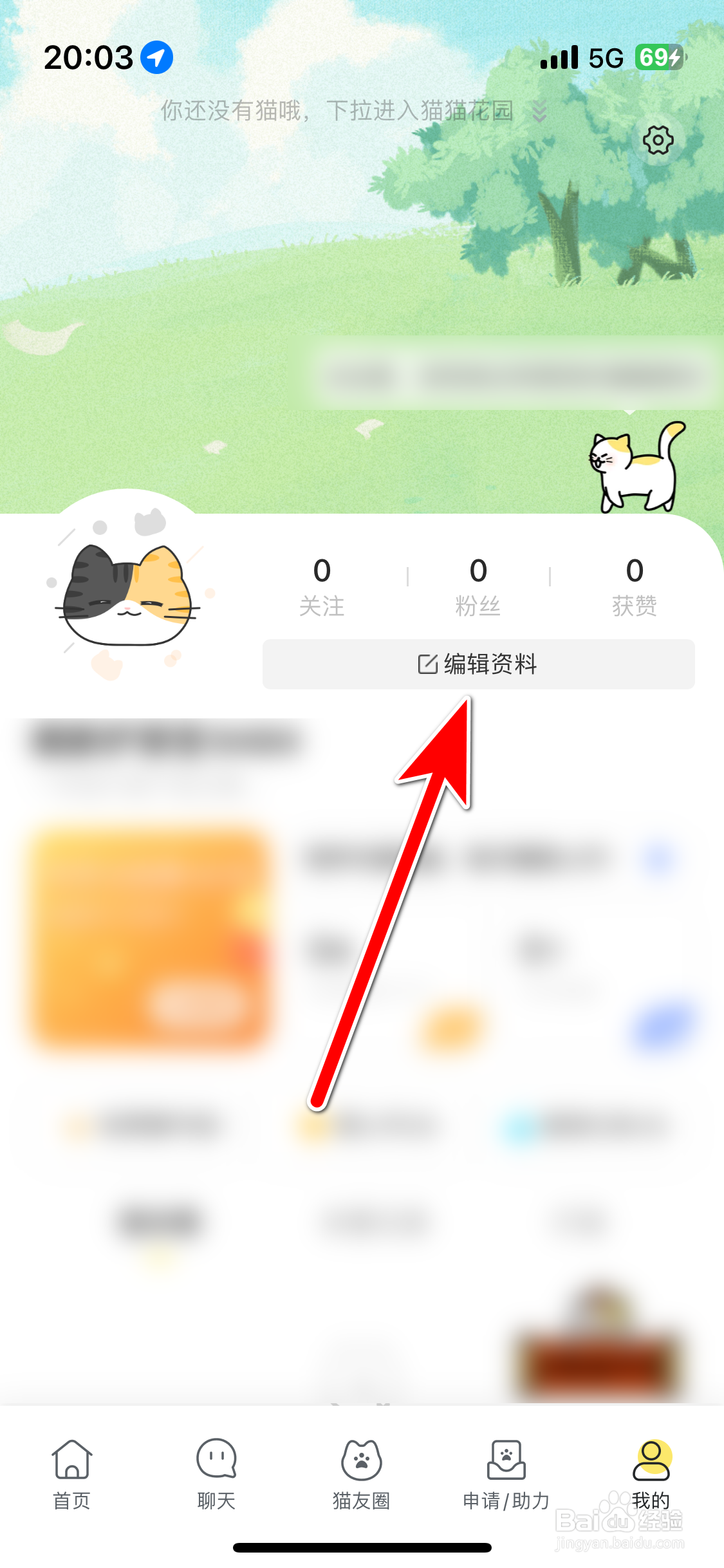 街猫如何设置个人头像