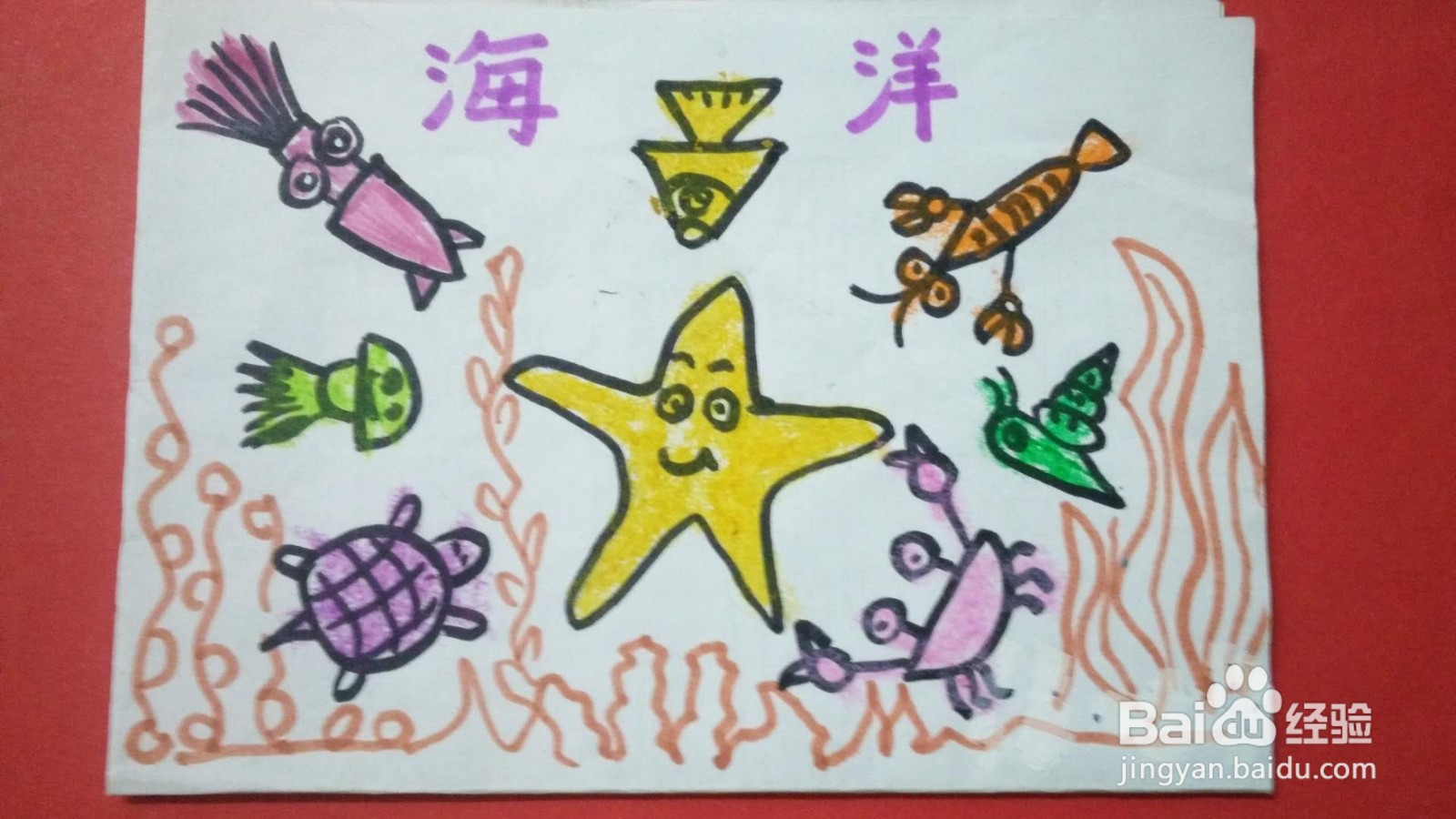 三年级海洋手抄报图片