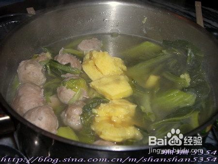 蕃薯芥菜煲的做法