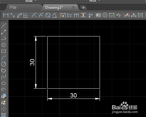 CAD2019如何用矩形和直线绘制菱形