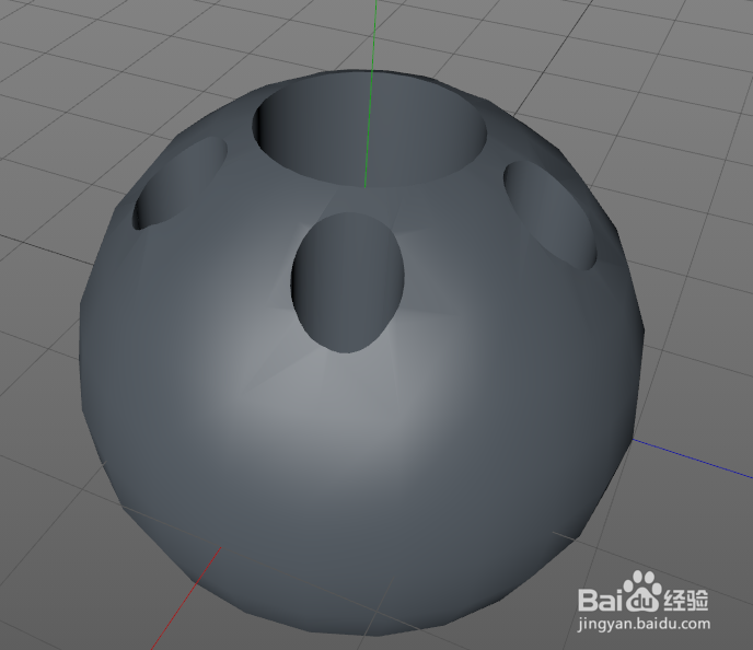 C4D三维建模(圆形笔筒)
