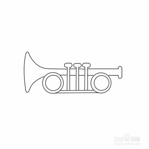 如何画小喇叭简笔画