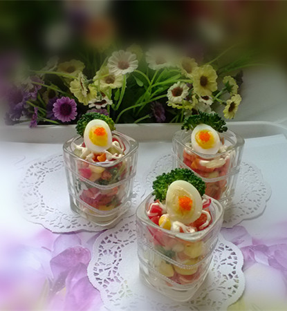 鱼子酱溏心鹌鹑蛋