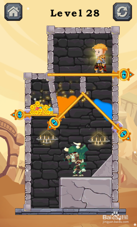 Pins Rescue Princess的Level 28如何过关