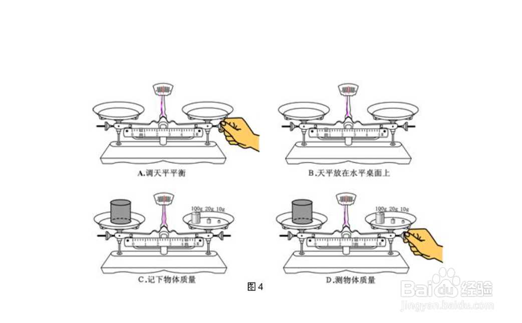 天平的正确使用方法