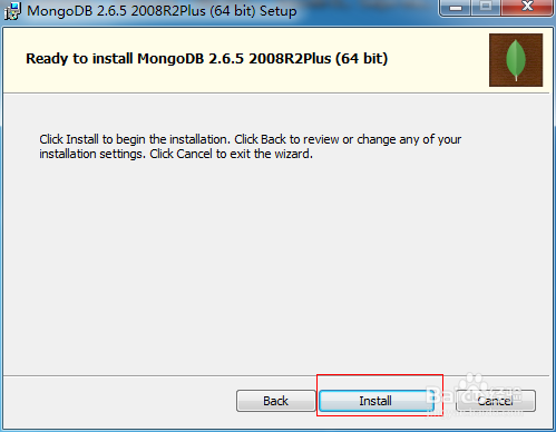 MongoDB Windows 下安装部署