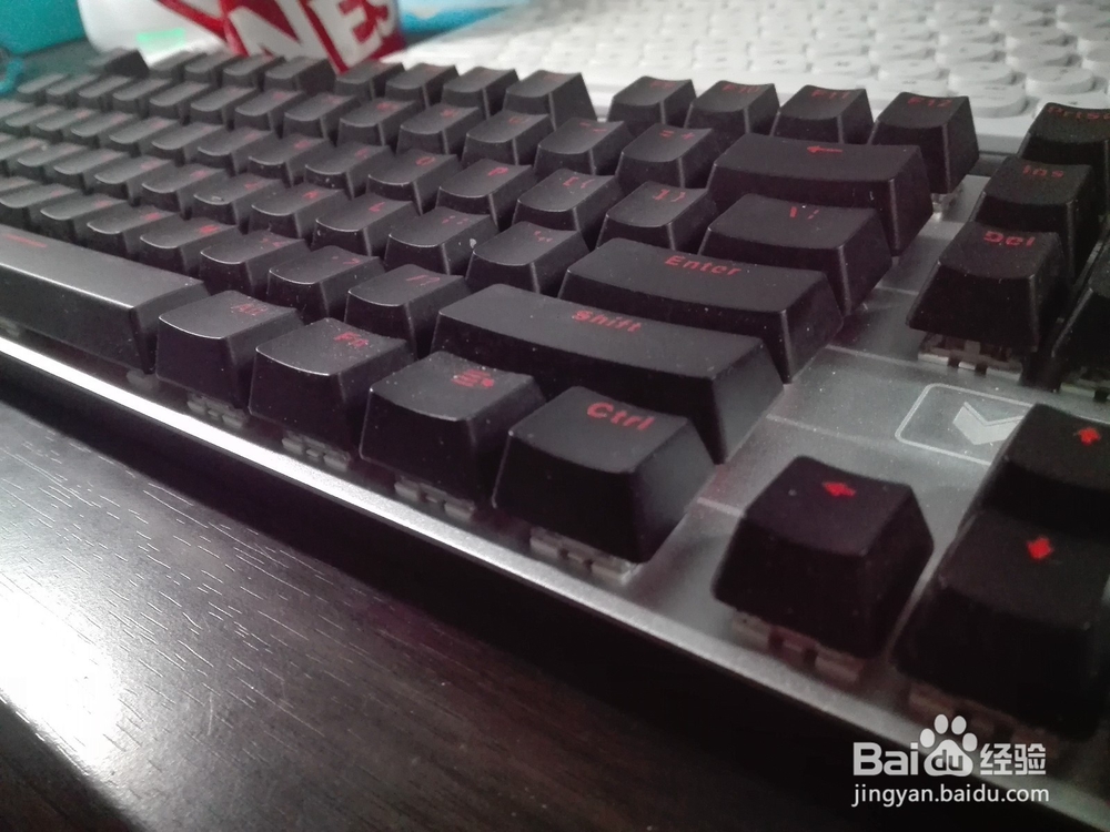 雷柏(Rapoo)V500合金板机械键盘茶轴开箱晒物