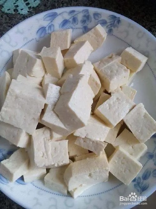 大蒜苗炒老豆腐