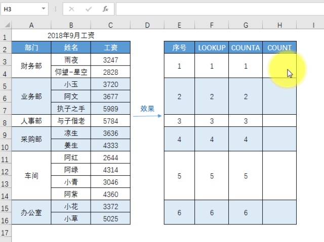 Excel:让你头疼的合并单元格序号填充