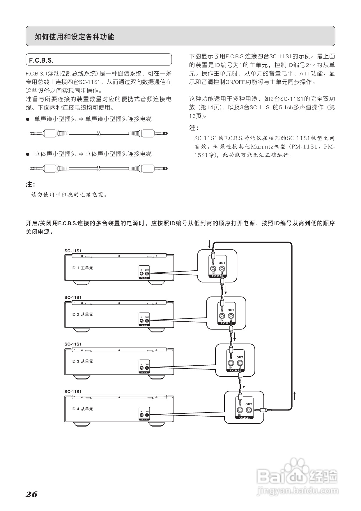 马兰士SC-11S1功放使用说明书:[2]
