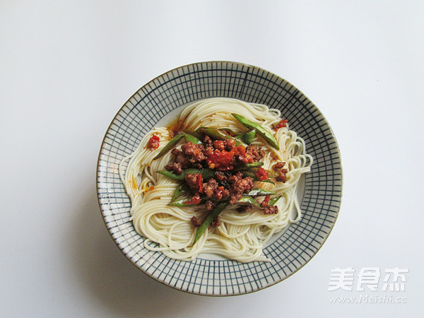 肉末酱味豆角面