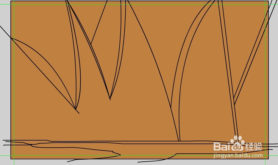 flash绘制一个草丛微观的背景