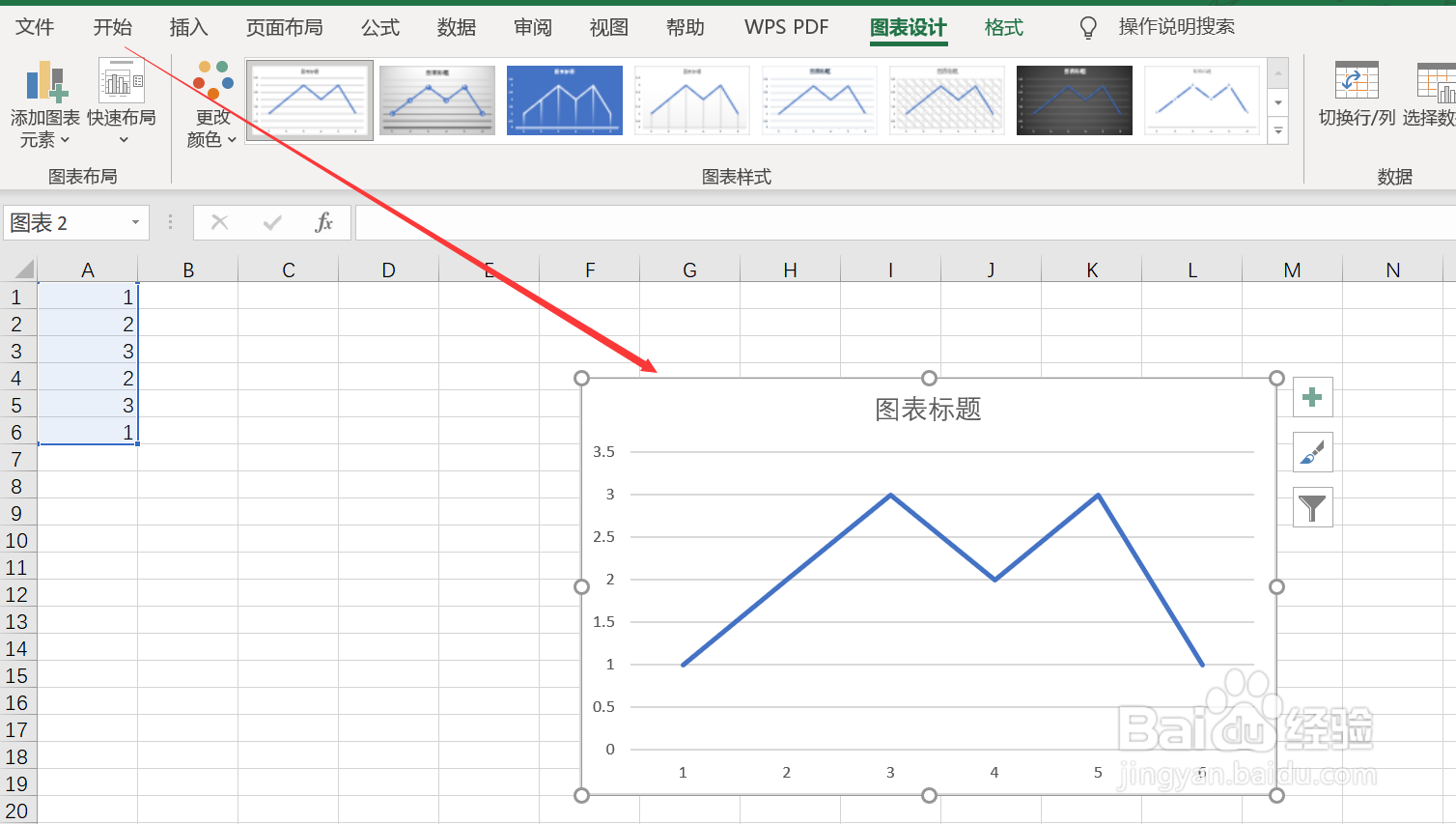 Excel怎么生成数据折线图