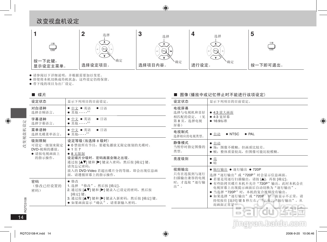 松下DVD-S860 DVD播放机使用说明书:[1]