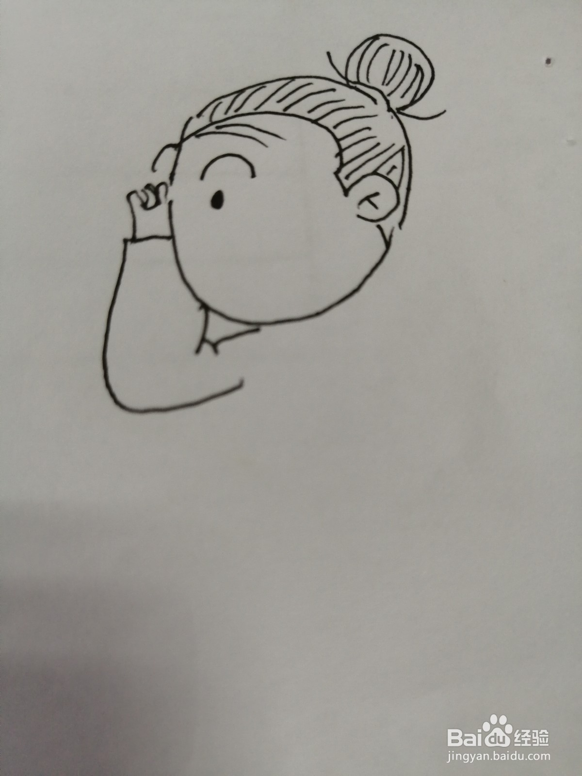 简笔画老奶奶怎么画