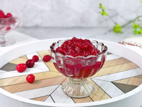 自制蔓越莓果酱酸奶