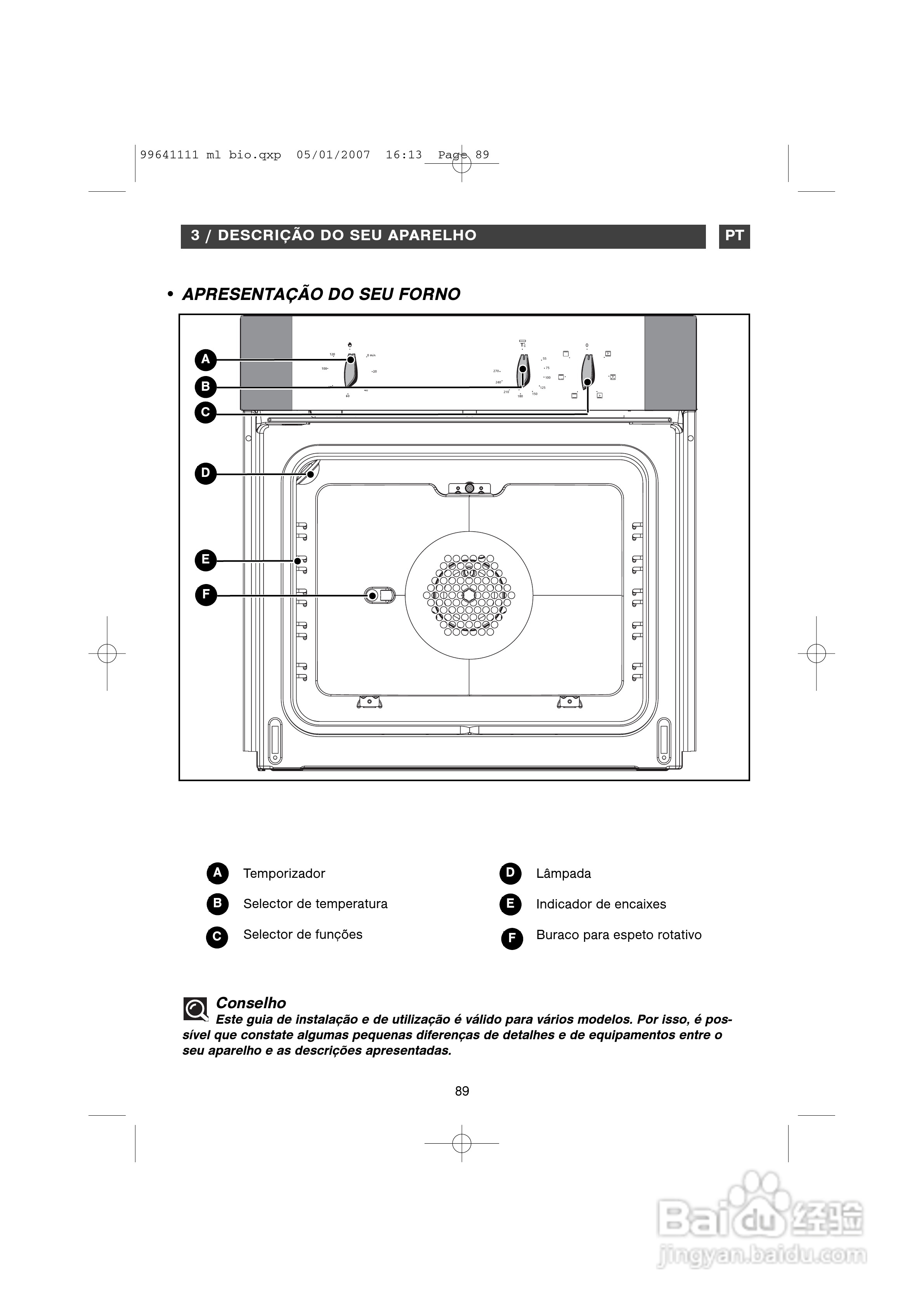 法国白朗FE811XS1型嵌入式多功能焗炉说明书:[9]