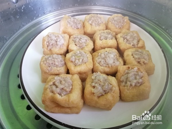 家常菜油豆腐酿肉