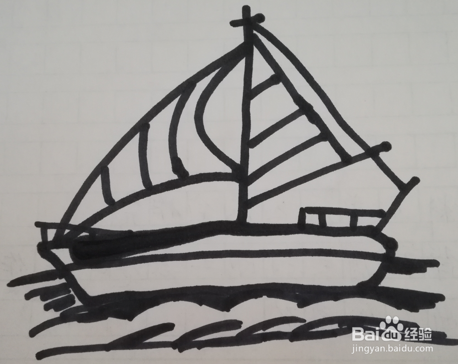 帆船的画法 帆船的简笔画