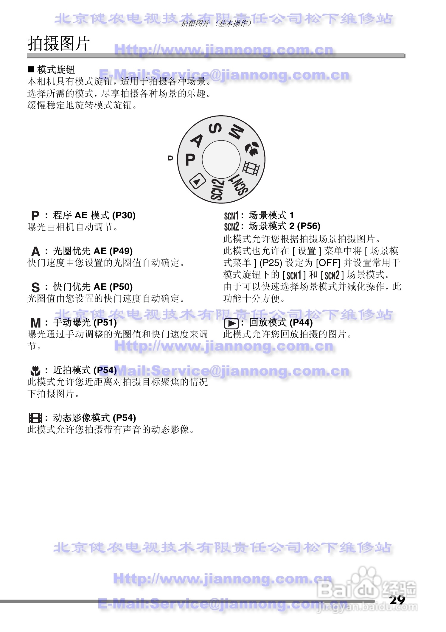 Panasonic DMC-FZ20GC数码相机使用说明书:[3]