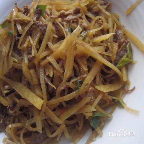 肉丝炒土豆丝的做法