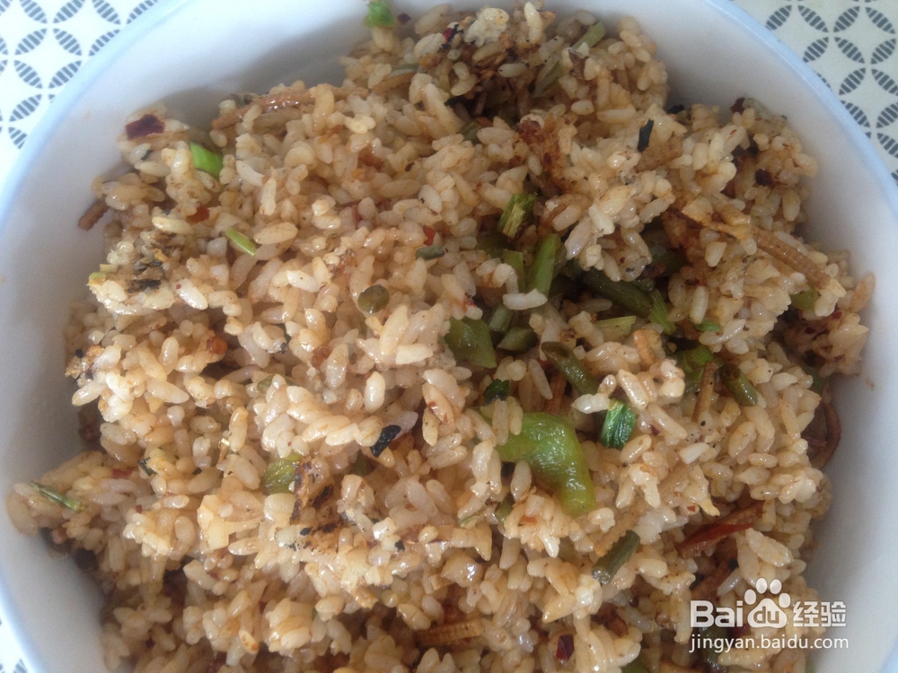 酸豆角炒米饭的做法