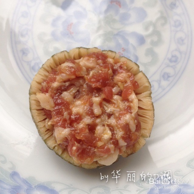 青头菌包肉做法