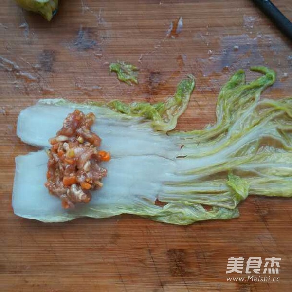 煎酿白菜卷的做法